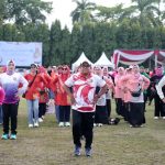 Pj. Gubernur Lampung Samsudin, Senam Bersama dalam Rangka Puncak Hari Ibu ke- 96 
