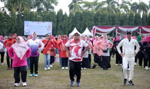 Pj. Gubernur Lampung Samsudin, Senam Bersama dalam Rangka Puncak Hari Ibu ke- 96 
