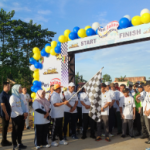 Pj Gubernur Lampung Lepas Peserta Jalan Sehat Peringatan Hari Jalan 2024