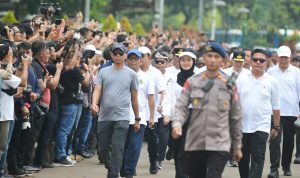 Mirza-Jihan Barisan Depan, Ikuti Gladi Menjelang Pelantikan Kepala Daerah di Monas