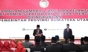 Pj Gubernur Sumut Agus Fatoni Lantik Pejabat Pemprov Sumut Ikuti Aturan dan Prosedur Untuk Percepat Program Pemerintah