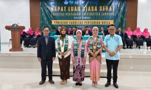 Yudisium Pertanian Unila, Wisudawan Didorong Berkontribusi dan Hadapi Tantangan Global