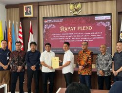 KPU Pesawaran Tetapkan Nomor Urut, Supriyanto-Suriansyah 01, Nanda-Anton 02