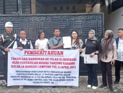 PN Tanjungkarang Eksekusi Aset BCA di Perumahan Taman Gunter II