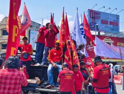 May Day di Lampung, Massa Tuntut Upah Minimum Nasional Rp4 Juta