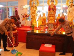 Jelang Hari Raya Waisak, Polresta Bandar Lampung Gelar Bakti Religi di Tiga Vihara