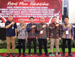 KPU Pesawaran Apresiasi Sukses PSU, Demokrasi Dibangun atas Gotong Royong