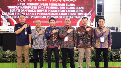 KPU Pesawaran Apresiasi Sukses PSU, Demokrasi Dibangun atas Gotong Royong