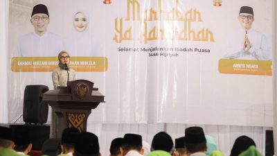 Wagub Jihan Nurlela Safari Ramadan di Lampung Tengah 