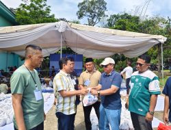 Demokrat Lampung Sembelih 6 Ekor Sapi dan Bagikan 500 Paket Daging Kurban