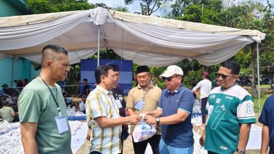 Demokrat Lampung Sembelih 6 Ekor Sapi dan Bagikan 500 Paket Daging Kurban