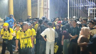 Launching Bhayangkara Presisi Lampung FC Suporter Kocar Kacir