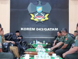 Sinergi Pemprov Lampung dan Korem 043/Gatam, Dukung Penuh Kodam XXI/Radin Inten