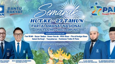 HUT ke-27, PAN Lampung Siapkan Serangkaian Acara