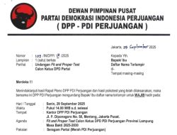 Umar Ahmad Masuk Daftar Nama Calon Ketua DPD PDI P Lampung, Ini 5 Nama yang Di Undang