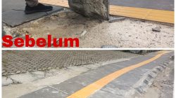 Usai diberitakan, Trotoar Diponegoro Baru Diperbaiki