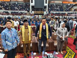 Menko AHY Disambut Meriah Mahasiswa Unila