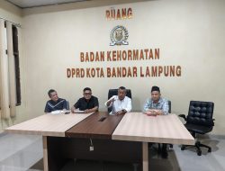 Sidang Etik Terbuka Besok, Nasib Tiga Anggota DPRD Bandar Lampung Dipertaruhkan