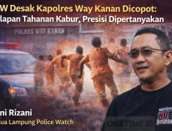 LPW Desak Kapolres Way Kanan Dicopot: Delapan Tahanan Kabur, Presisi Dipertanyakan