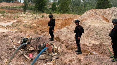 Polda Lampung Selidiki Dugaan Keterlibatan Aparat dan Bohir di Tambang Emas Ilegal Way Kanan