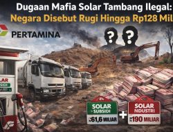 Dugaan Mafia Solar Tambang Ilegal, Negara Disebut Rugi Hingga Rp128 Miliar