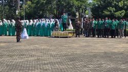 Semarakkan Harlah Ansor dan Fatayat, 2500 Kader Muda NU Lampung Tengah Ikuti Apel Akbar
