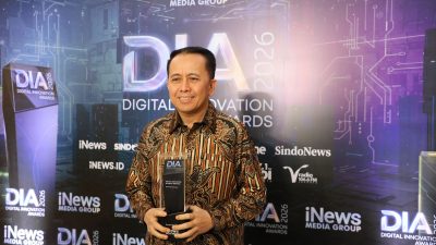Agus Fatoni Terima Digital Innovation Award 2026, Dorong Integrasi Keuangan Daerah