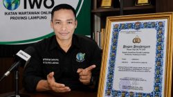 Ketua IWO Tolak Penghargaan Polda Lampung, Nilai Narasi Piagam Mengganggu Independensi Pers