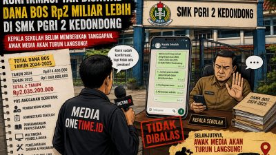 Konfirmasi Tak Dijawab, Onetime.id Siap Turun Telusuri Pengelolaan Dana BOS Rp2 Miliar Lebih di SMK PGRI 2 Kedondong