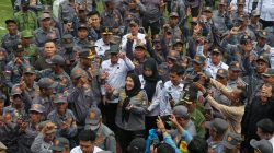 Hadiri Apel Akbar Satlinmas, Wali Kota Eva Dorong Linmas Sigap Hadapi Bencana