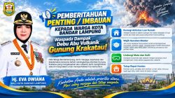 Warga Bandar Lampung Diimbau Waspada Debu Vulkanik Gunung Anak Krakatau