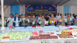 Polda Lampung Bekuk 530 Tersangka, Sabu 85,9 Kg Disita