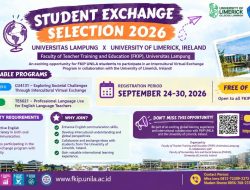 FKIP Unila Buka Program Pertukaran Virtual ke Irlandia, Mahasiswa S-1 dan S-2 Bisa
