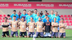 Wartawan PWI Lampung Rajut Kebersamaan di Lapangan Hijau