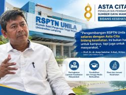 Prof Asep Sukohar Dorong RSPTN Unila Selaras dengan Asta Cita Kesehatan
